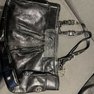 Coach bag—black patent